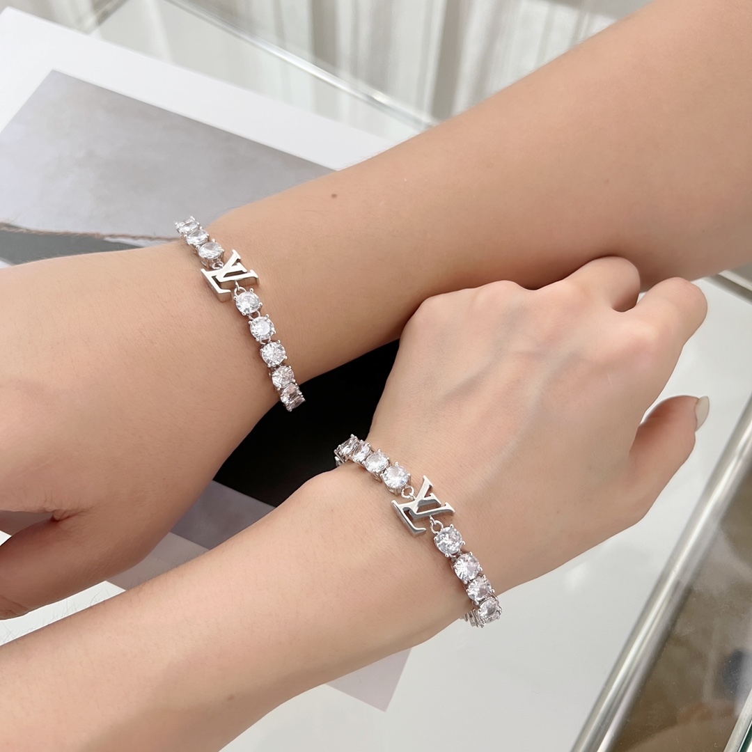 Large Carat Diamond Couple Bracelet