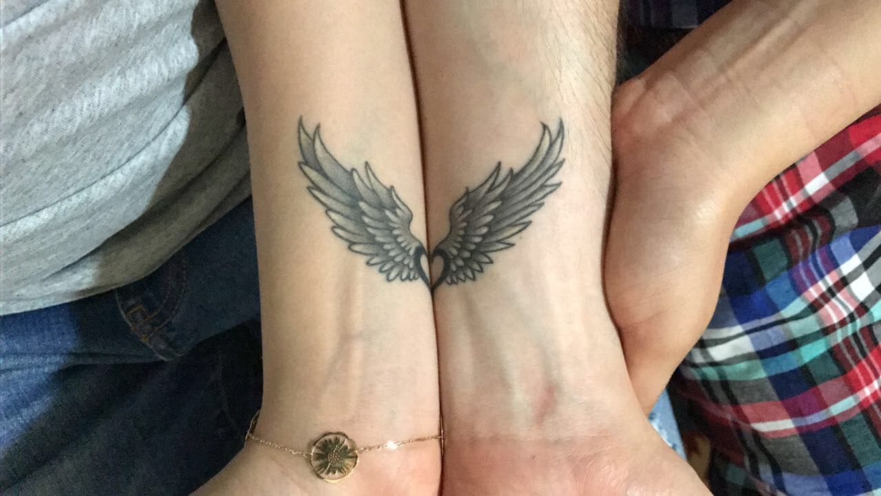 soulmate tattoo Angel wings