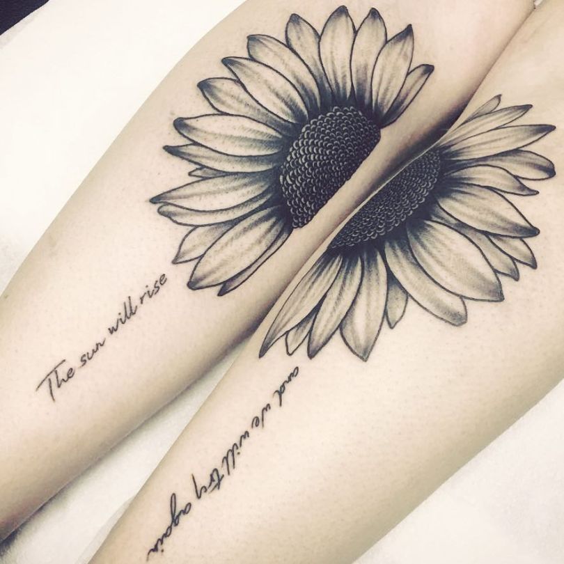 soulmate tattoo Sunflower