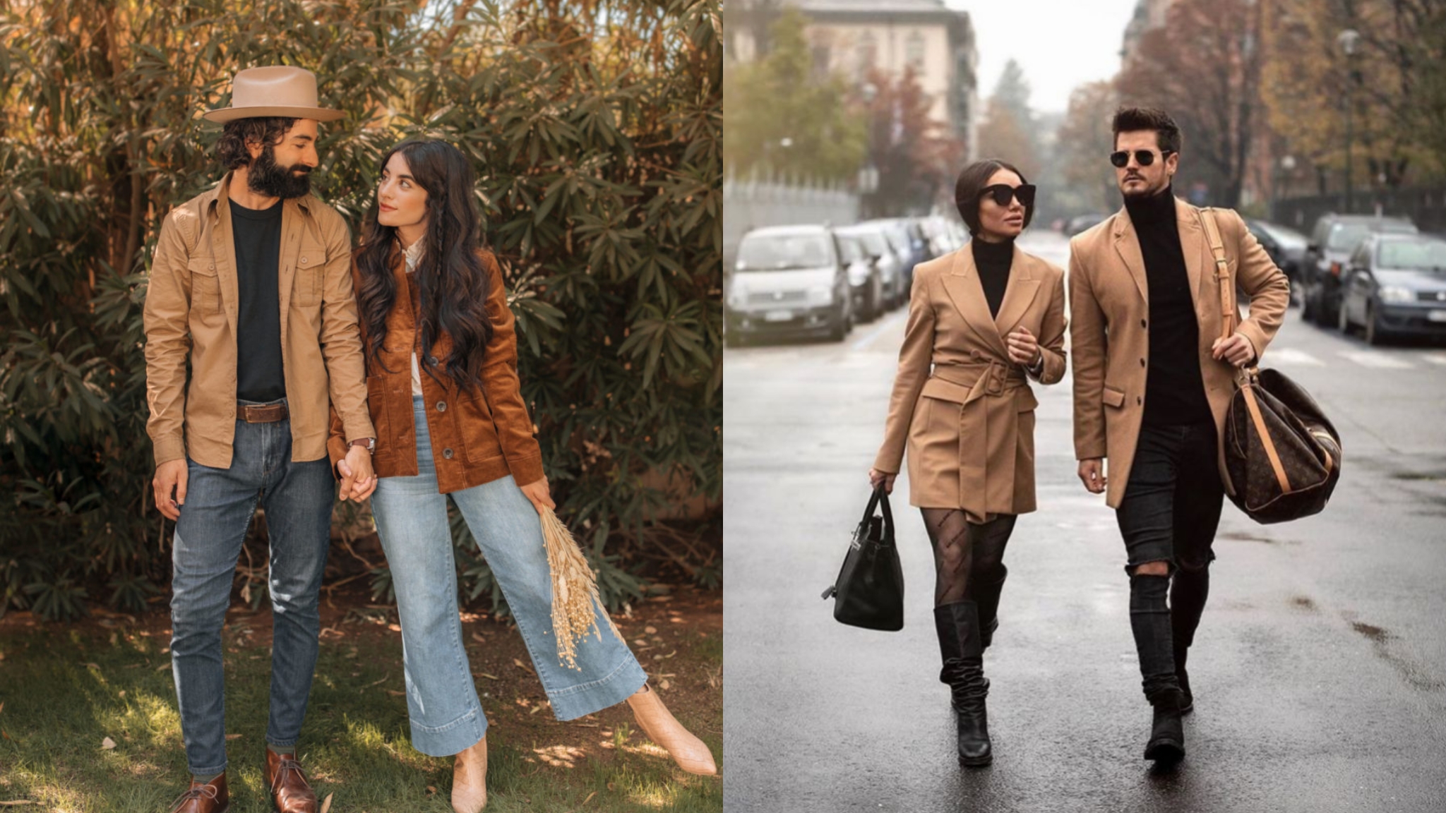 couples fall photoshoot outfit ideas