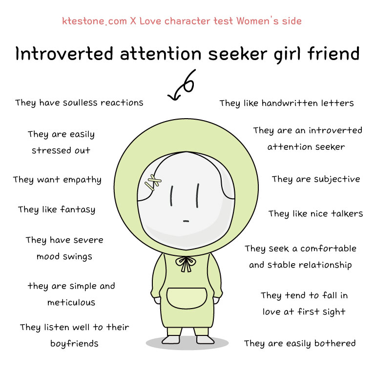 Introverted attention seeker girlfriend