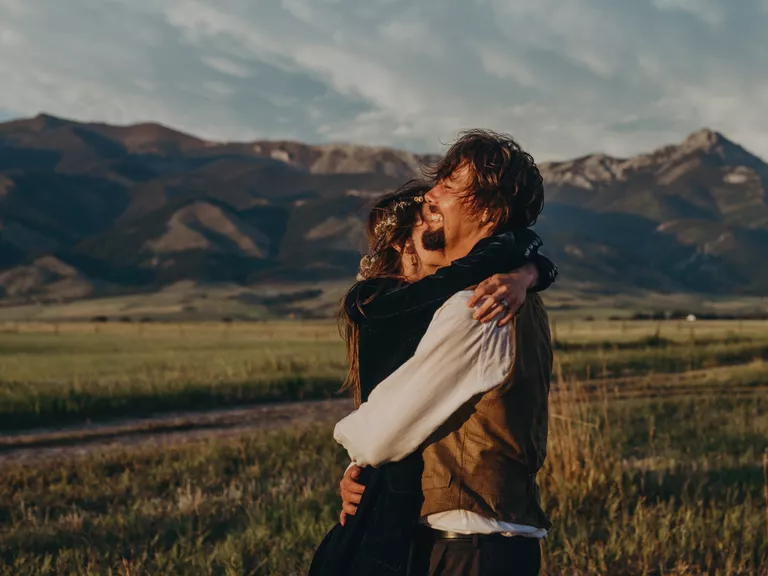 western engagement photos