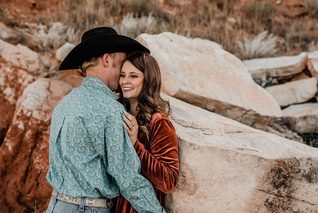 western engagement photos