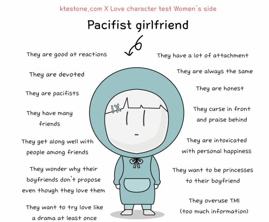 Pacifist girlfriend