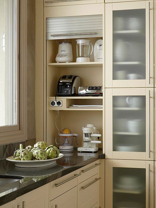 how to store kitchen appliances