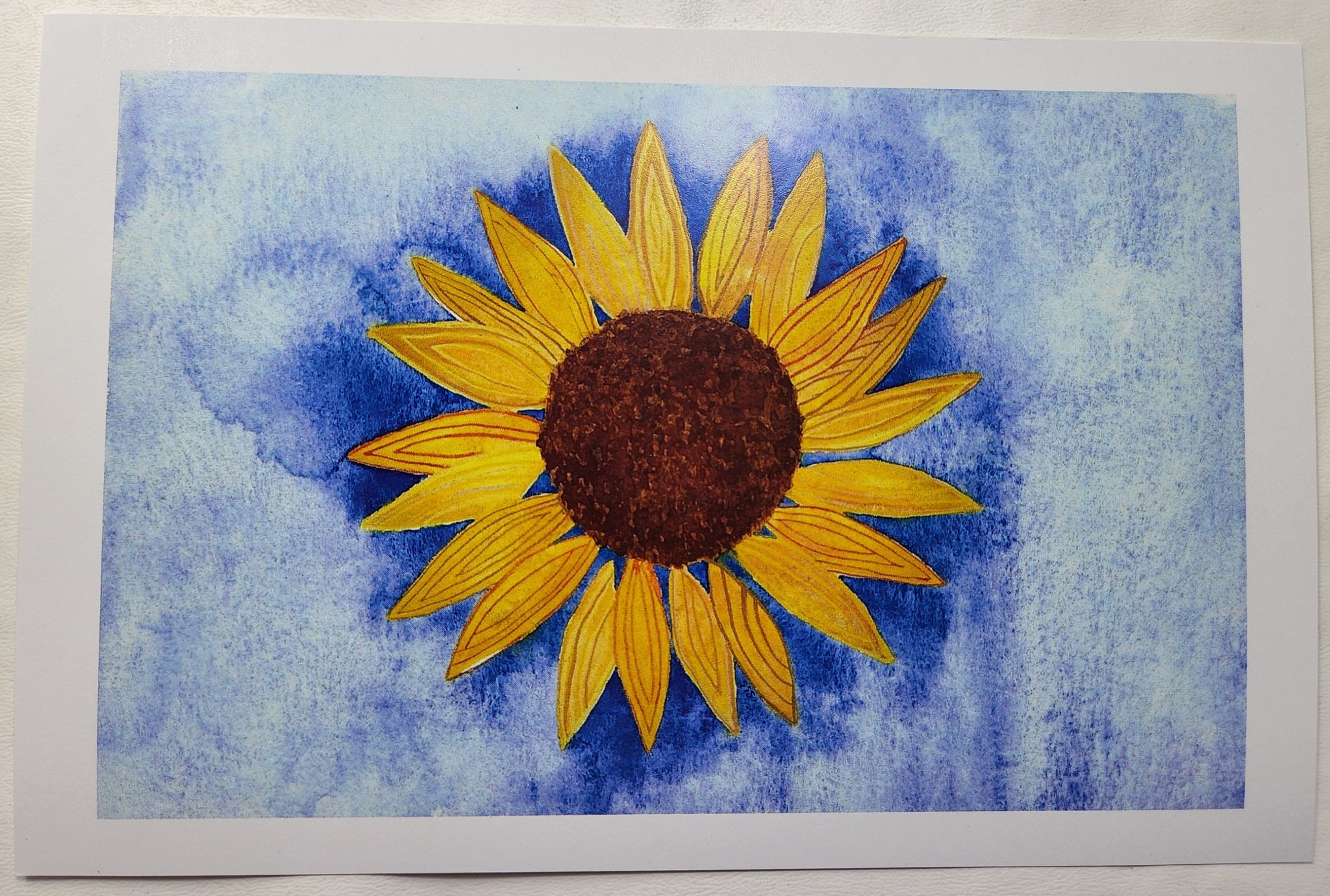 watercolor sunflower painting