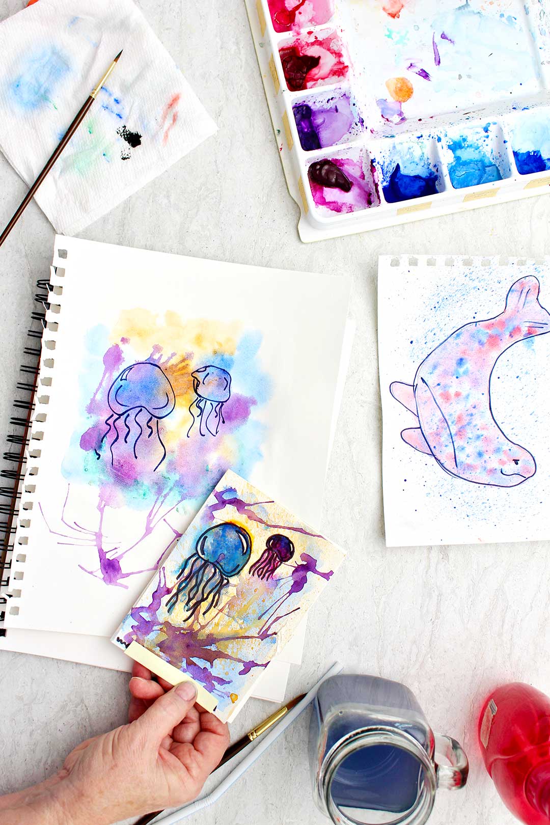 cool watercolor painting ideas