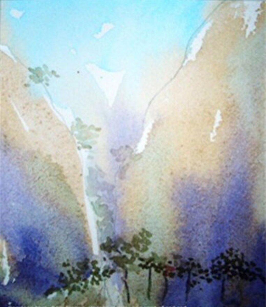 landscape watercolor painting ideas