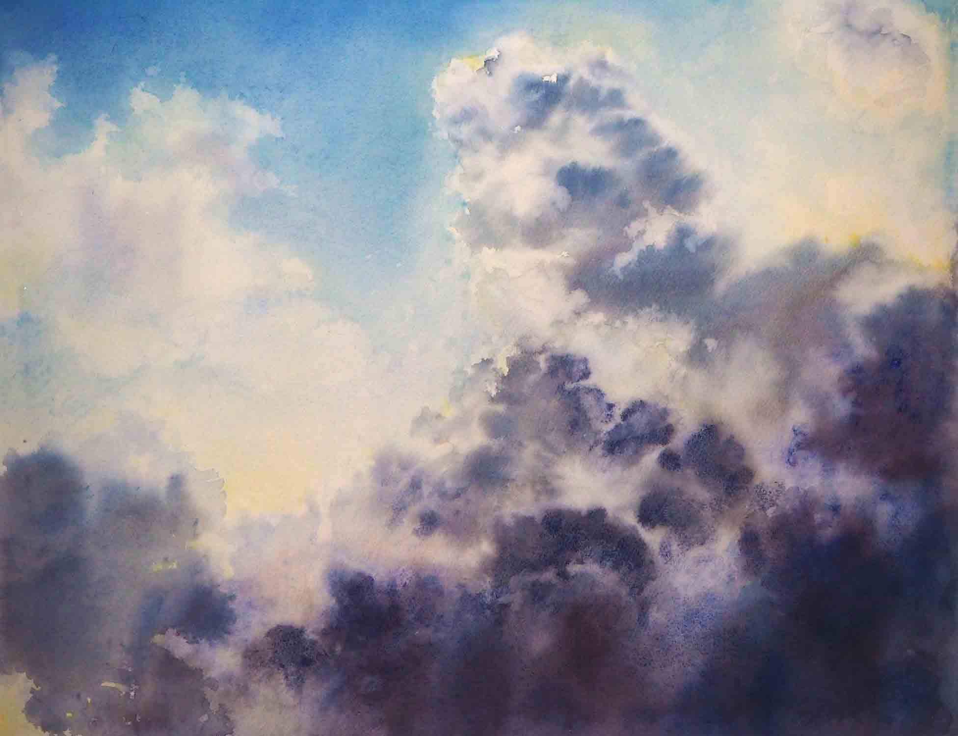 A Beginner’s Guide to Watercolor Sky Painting Techniques插图3
