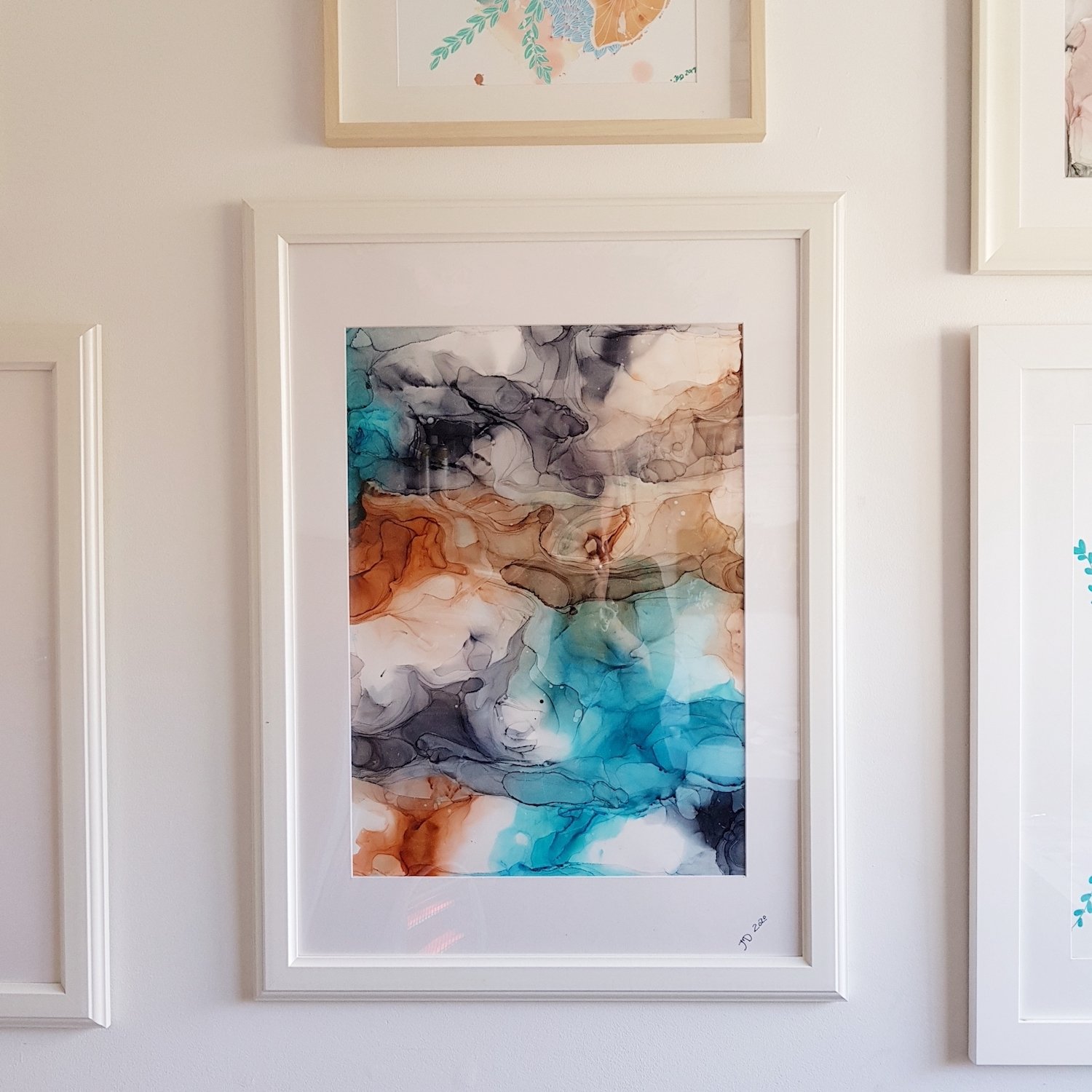 how to frame a watercolor painting