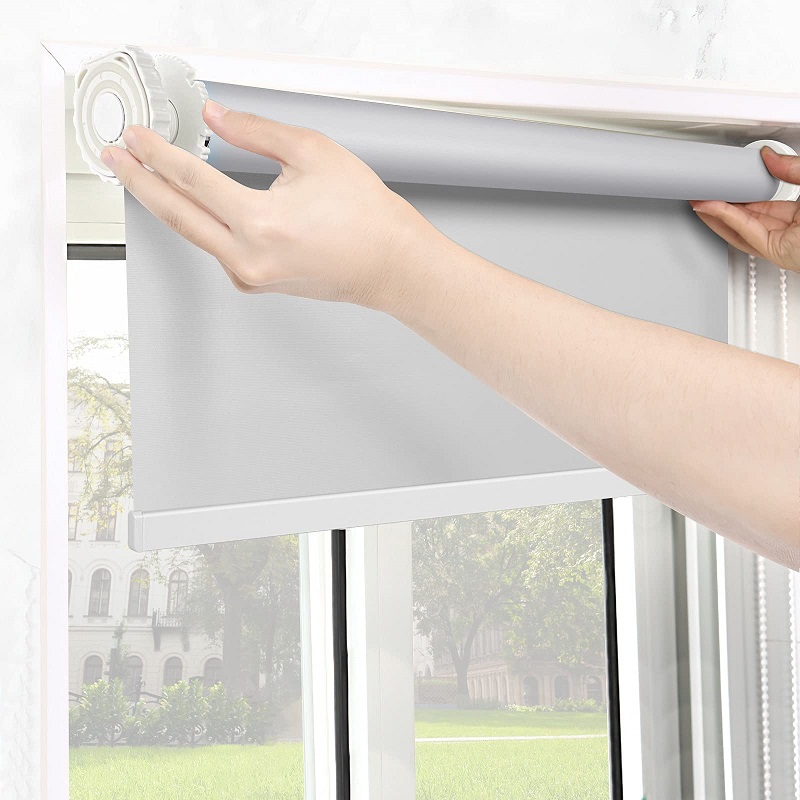 how to put blinds down without string