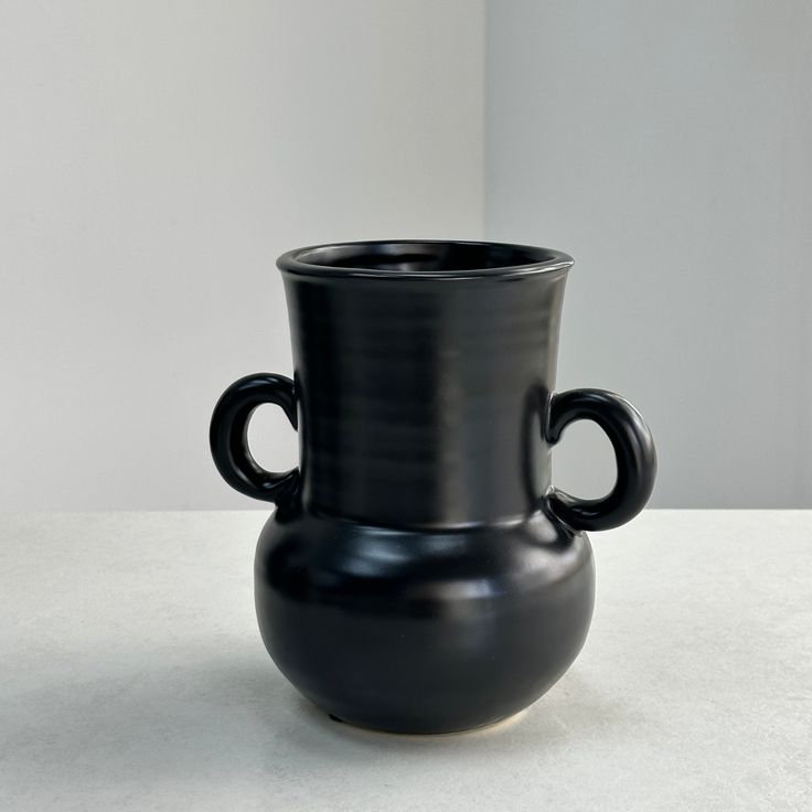 black vase