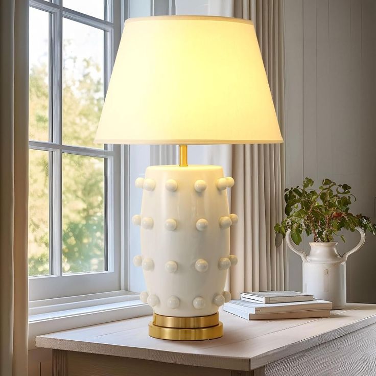 White desk lamp