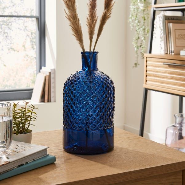 dark blue vase