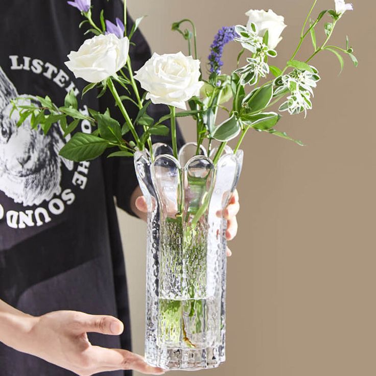 transparent vase