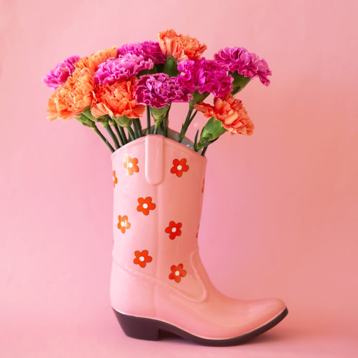 cowboy boot vase