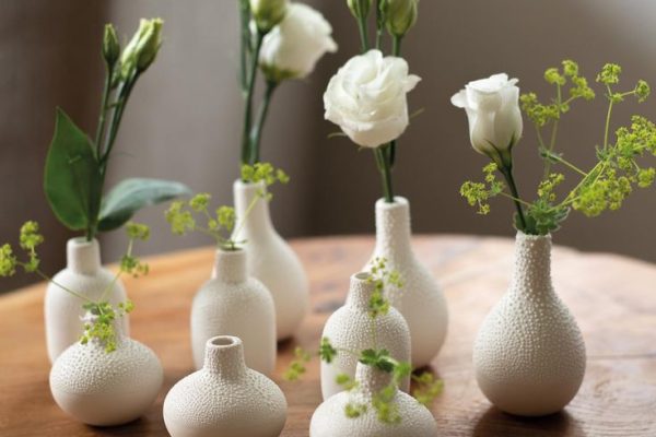 Pearl Stoneware Mini Vase