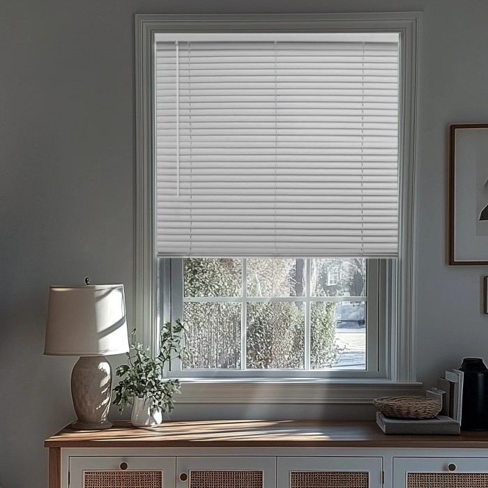 corded vinyl mini blinds