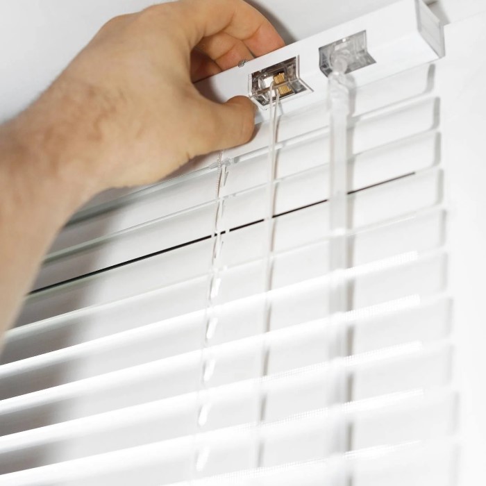 how to shorten mini blinds