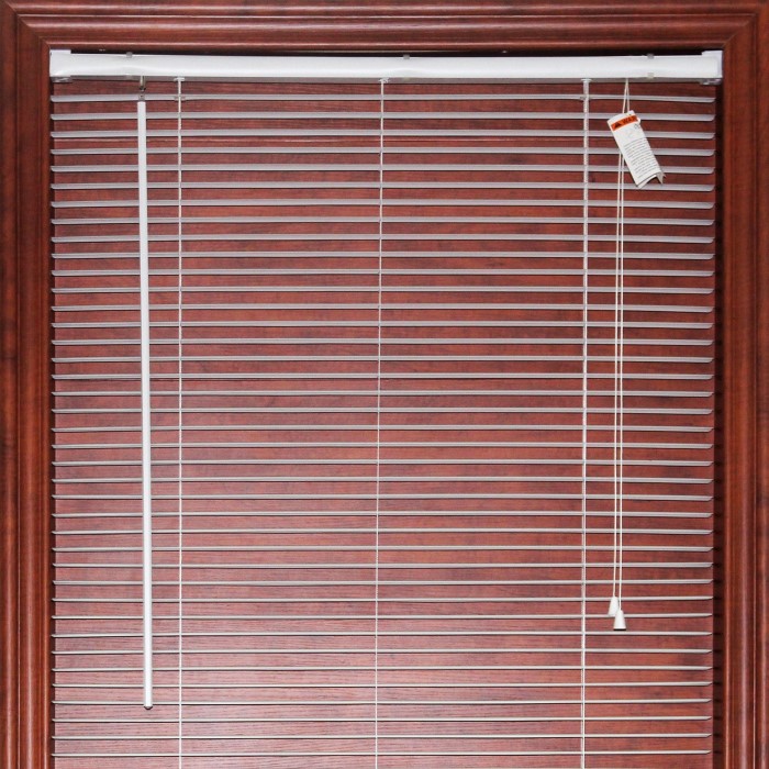 corded vinyl mini blinds
