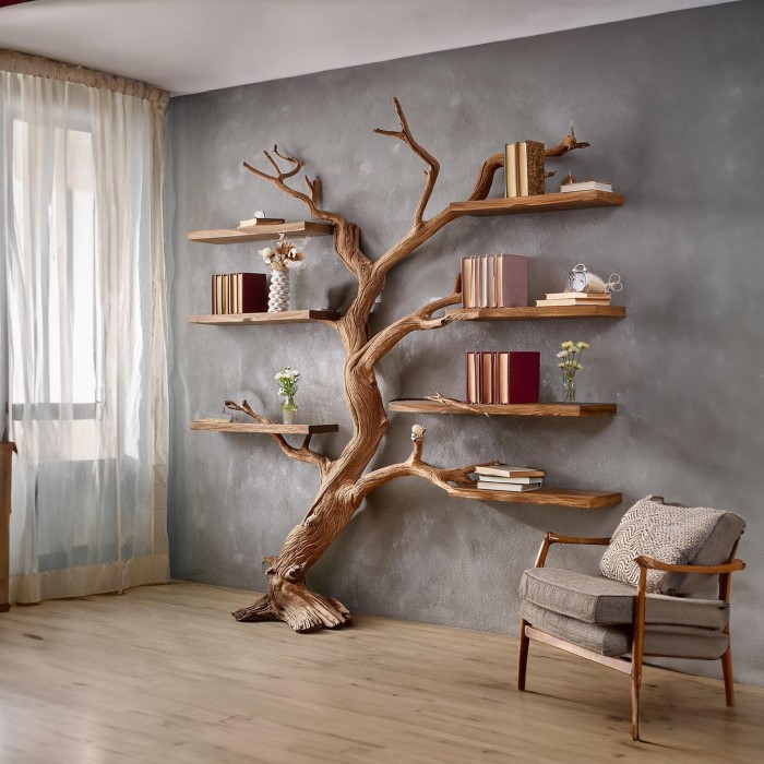 floating bookshelves