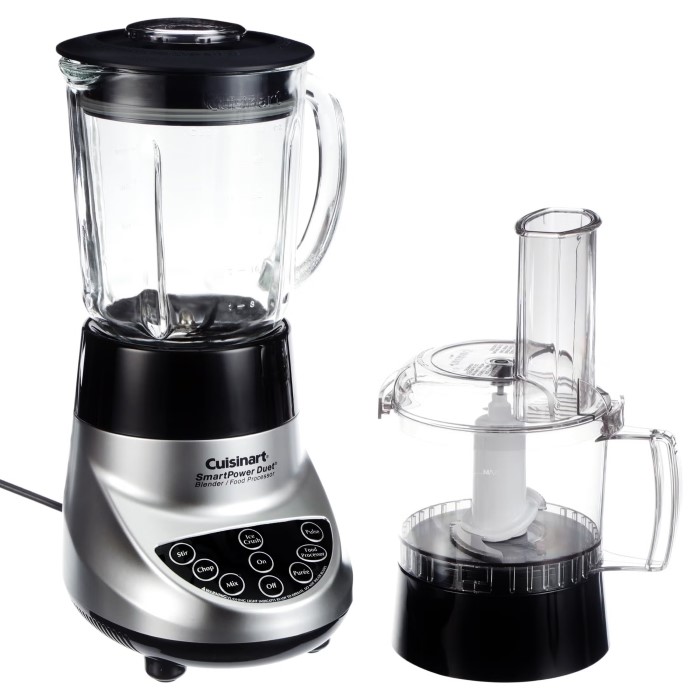 blender and a food processor