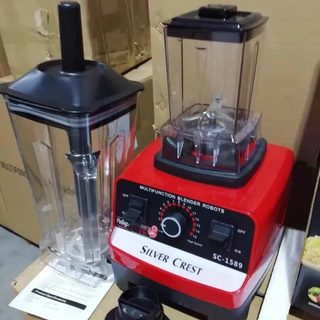 making a milkshake using a hand blender