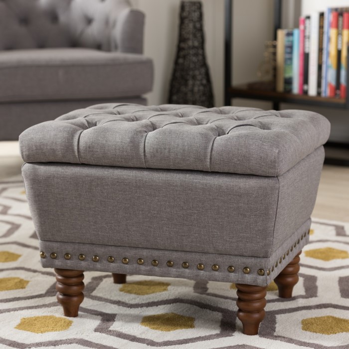 tufted storage ottoman