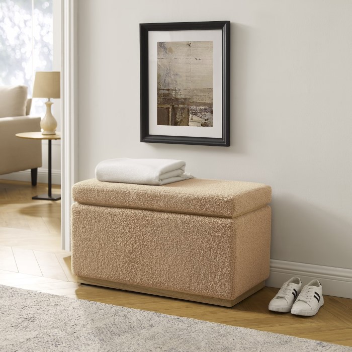 rectangle ottoman with storage