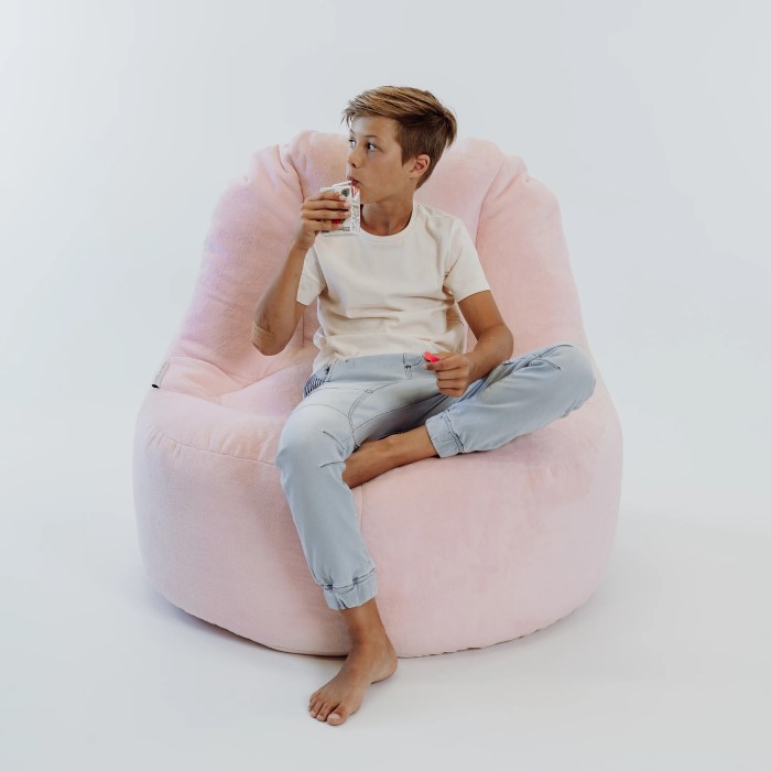 pink bean bag chair