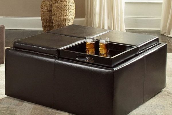brown storage ottoman
