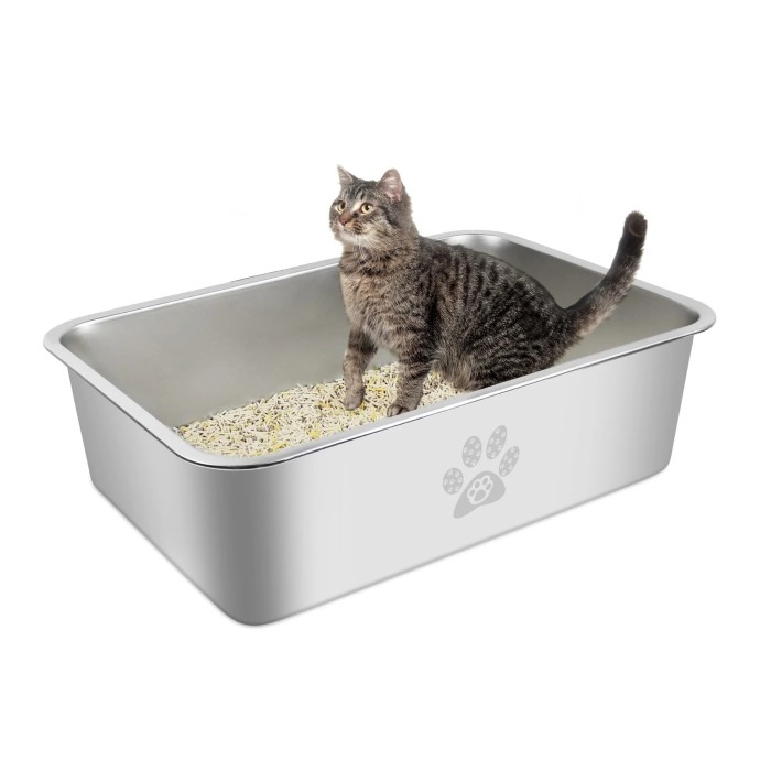 stainless steel cat litter box