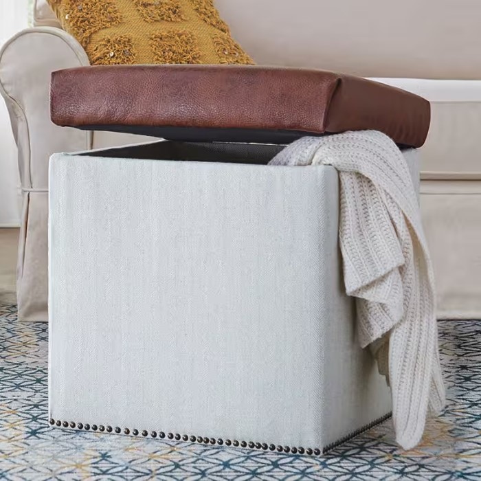 diy storage ottoman
