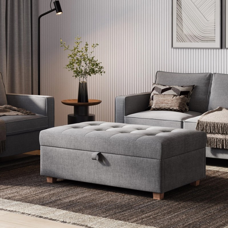 modern storage ottoman