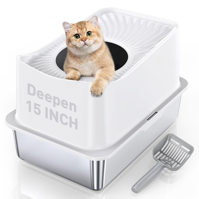 stainless steel cat litter box