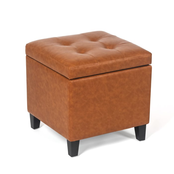 brown storage ottoman