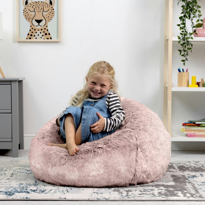 pink bean bag chair
