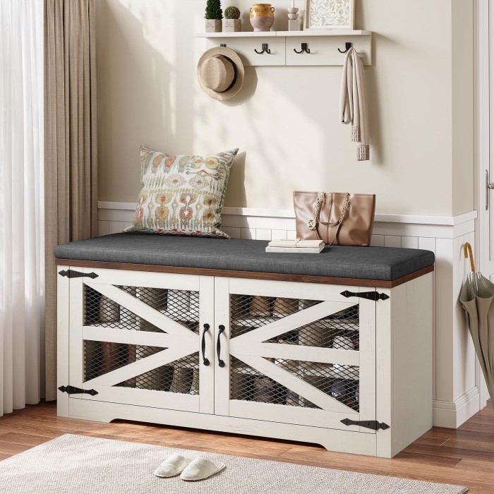 shoe storage ottoman