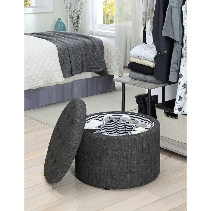 shoe storage ottoman