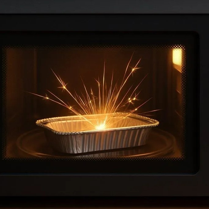 can you microwave aluminum tray