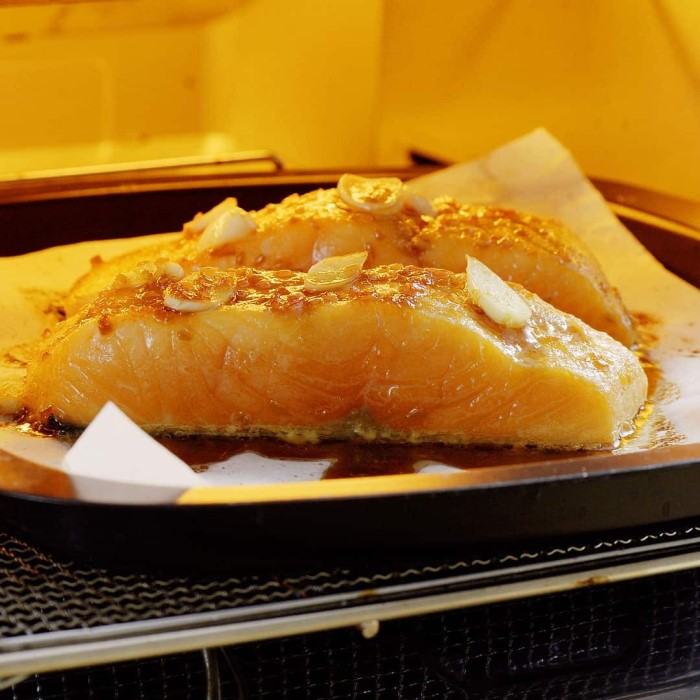 how long to cook salmon in toaster oven