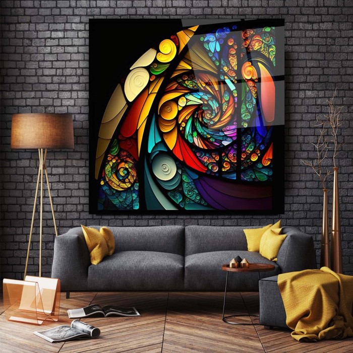 glass wall art
