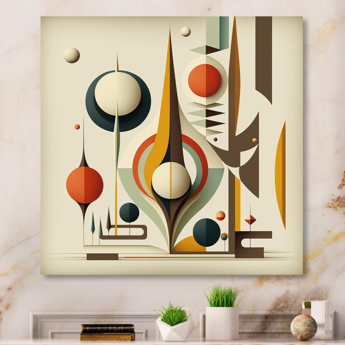 mid century wall art