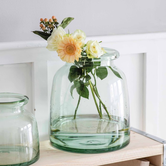 large glass vase