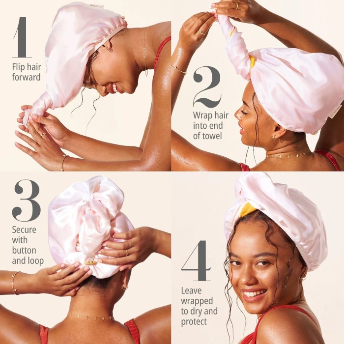 how to wrap hair in towel