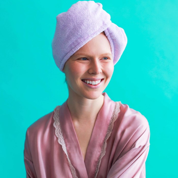 how to wrap hair in towel