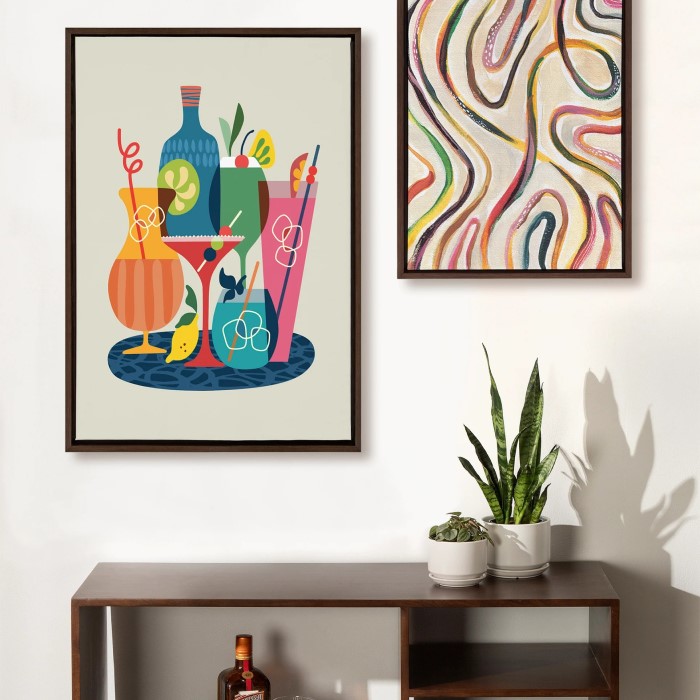 mid century wall art