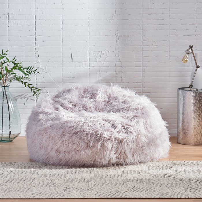 fuzzy bean bag chair