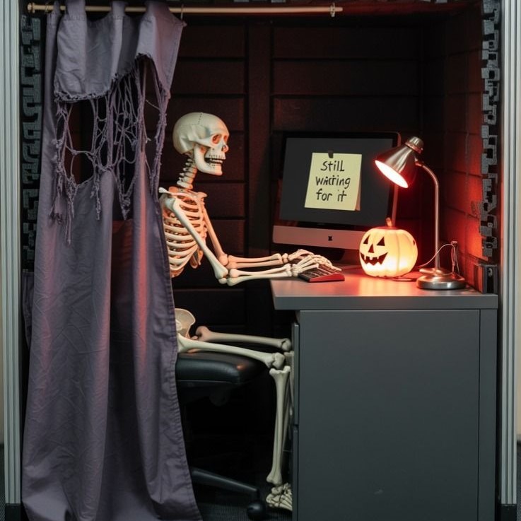 halloween desk decor