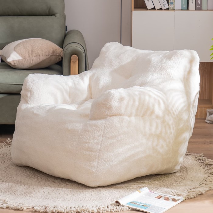 fuzzy bean bag chair